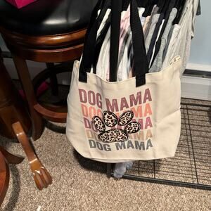 Dog mama tote bag